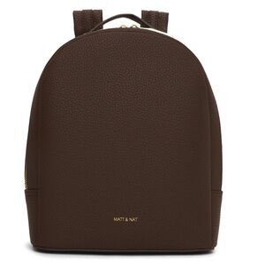Matt & Nat Dark Brown Vegan Backpack